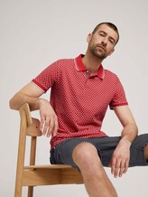 Poloshirt mit Bio-Baumwolle - Männer - plain red palmtree design Poloshirt mit Bio-Baumwolle - Männer - plain red palmtree design - 5 - TOM TAILOR
