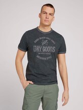 T-Shirt mit Print - Männer - Tarmac Grey T-Shirt mit Print - Männer - Tarmac Grey - 1 - TOM TAILOR