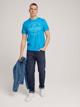 T-Shirt mit Print - Männer - aquarius turquoise T-Shirt mit Print - Männer - aquarius turquoise - 3 - TOM TAILOR