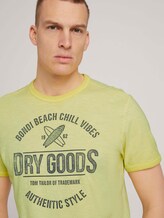 T-Shirt mit Print - Männer - pale straw yellow T-Shirt mit Print - Männer - pale straw yellow - 9 - TOM TAILOR