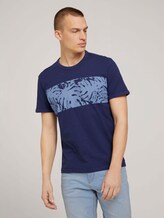 T-Shirt mit floralem Print - Männer - Sailor Blue T-Shirt mit floralem Print - Männer - Sailor Blue - 1 - TOM TAILOR