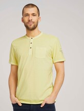 T-Shirt im Used-Look - Männer - pale straw yellow T-Shirt im Used-Look - Männer - pale straw yellow - 1 - TOM TAILOR