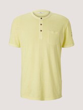 T-Shirt im Used-Look - Männer - pale straw yellow T-Shirt im Used-Look - Männer - pale straw yellow - 7 - TOM TAILOR