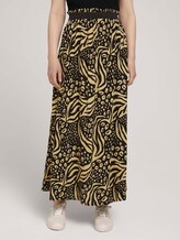 Maxi rok met split - Vrouwen - black animal print Maxi rok met split - Vrouwen - black animal print - 1 - TOM TAILOR Denim