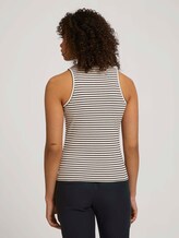 Slim Fit Top - Frauen - cream black stripe Slim Fit Top - Frauen - cream black stripe - 2 - TOM TAILOR Denim