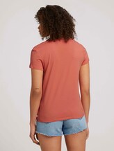 Besticktes T-Shirt mit Bio-Baumwolle - Frauen - sundown coral Besticktes T-Shirt mit Bio-Baumwolle - Frauen - sundown coral - 2 - TOM TAILOR Denim