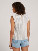Gestreiftes Top - Frauen - creme black structured stripe Gestreiftes Top - Frauen - creme black structured stripe - 2 - TOM TAILOR Denim