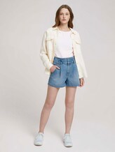 T-shirt with cuffs - Women - Gardenia White T-shirt with cuffs - Women - Gardenia White - 3 - TOM TAILOR Denim
