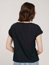 T-Shirt mit Bio-Baumwolle - Frauen - deep black T-Shirt mit Bio-Baumwolle - Frauen - deep black - 2 - TOM TAILOR Denim