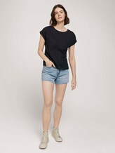T-Shirt mit Bio-Baumwolle - Frauen - deep black T-Shirt mit Bio-Baumwolle - Frauen - deep black - 3 - TOM TAILOR Denim