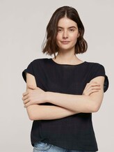T-Shirt mit Bio-Baumwolle - Frauen - deep black T-Shirt mit Bio-Baumwolle - Frauen - deep black - 5 - TOM TAILOR Denim