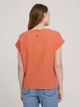 T-Shirt mit Bio-Baumwolle - Frauen - sundown coral T-Shirt mit Bio-Baumwolle - Frauen - sundown coral - 2 - TOM TAILOR Denim