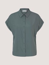 Kurzarmbluse mit LENZING™ ECOVERO™ - Frauen - dusty pine green Kurzarmbluse mit LENZING™ ECOVERO™ - Frauen - dusty pine green - 7 - TOM TAILOR Denim