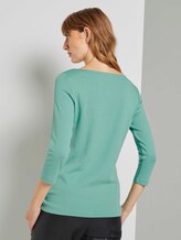 shirt met 3/4 mouw en boothals - Vrouwen - soft leaf green shirt met 3/4 mouw en boothals - Vrouwen - soft leaf green - 2 - TOM TAILOR