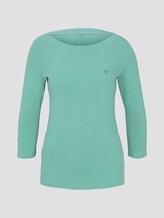 shirt met 3/4 mouw en boothals - Vrouwen - soft leaf green shirt met 3/4 mouw en boothals - Vrouwen - soft leaf green - 7 - TOM TAILOR