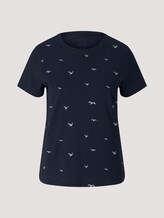 Besticktes T-Shirt mit Bio-Baumwolle - Frauen - navy birds embroidery Besticktes T-Shirt mit Bio-Baumwolle - Frauen - navy birds embroidery - 7 - TOM TAILOR