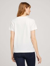 Besticktes T-Shirt mit Bio-Baumwolle - Frauen - offwhite birds embroidery Besticktes T-Shirt mit Bio-Baumwolle - Frauen - offwhite birds embroidery - 2 - TOM TAILOR