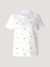 Besticktes T-Shirt mit Bio-Baumwolle - Frauen - offwhite birds embroidery Besticktes T-Shirt mit Bio-Baumwolle - Frauen - offwhite birds embroidery - 7 - TOM TAILOR