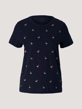 Besticktes T-Shirt mit Bio-Baumwolle - Frauen - navy boats embroidery Besticktes T-Shirt mit Bio-Baumwolle - Frauen - navy boats embroidery - 7 - TOM TAILOR