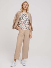 Kurzarm Sweatshirt mit Muster - Frauen - white floral design Kurzarm Sweatshirt mit Muster - Frauen - white floral design - 3 - TOM TAILOR