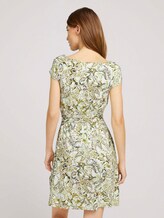 Gemustertes Jerseykleid mit Bindegürtel - Frauen - green paisley design Gemustertes Jerseykleid mit Bindegürtel - Frauen - green paisley design - 2 - TOM TAILOR