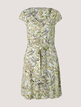 Gemustertes Jerseykleid mit Bindegürtel - Frauen - green paisley design Gemustertes Jerseykleid mit Bindegürtel - Frauen - green paisley design - 7 - TOM TAILOR