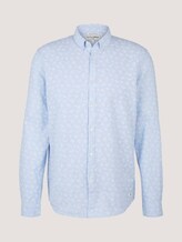 Leinen Hemd - Männer - blue small flowers print Leinen Hemd - Männer - blue small flowers print - 7 - TOM TAILOR Denim