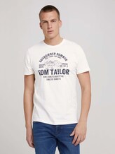 Print T-Shirt - Männer - Off White Print T-Shirt - Männer - Off White - 1 - TOM TAILOR