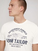 Print T-Shirt - Männer - Off White Print T-Shirt - Männer - Off White - 9 - TOM TAILOR
