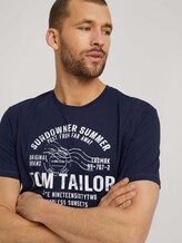 Print T-Shirt - Männer - Sailor Blue Print T-Shirt - Männer - Sailor Blue - 9 - TOM TAILOR
