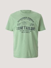 Print T-Shirt - Männer - light mint green Print T-Shirt - Männer - light mint green - 7 - TOM TAILOR