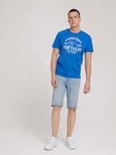 Print T-Shirt - Männer - victory blue Print T-Shirt - Männer - victory blue - 3 - TOM TAILOR