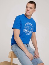 Print T-Shirt - Männer - victory blue Print T-Shirt - Männer - victory blue - 5 - TOM TAILOR