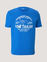Print T-Shirt - Männer - victory blue Print T-Shirt - Männer - victory blue - 7 - TOM TAILOR