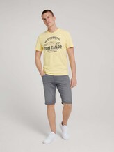 Print T-Shirt - Männer - pale straw yellow Print T-Shirt - Männer - pale straw yellow - 3 - TOM TAILOR