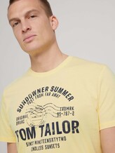 Print T-Shirt - Männer - pale straw yellow Print T-Shirt - Männer - pale straw yellow - 9 - TOM TAILOR
