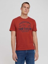 Print T-Shirt - Männer - chili oil red Print T-Shirt - Männer - chili oil red - 1 - TOM TAILOR