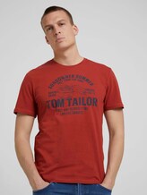 Print T-Shirt - Männer - chili oil red Print T-Shirt - Männer - chili oil red - 5 - TOM TAILOR