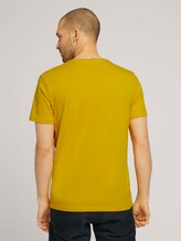 Logo Print T-Shirt mit Bio-Baumwolle - Männer - Californian Yellow Logo Print T-Shirt mit Bio-Baumwolle - Männer - Californian Yellow - 2 - TOM TAILOR