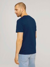 T-shirt met logo print en biologisch katoen - Mannen - after dark blue T-shirt met logo print en biologisch katoen - Mannen - after dark blue - 2 - TOM TAILOR