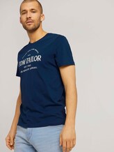 T-shirt met logo print en biologisch katoen - Mannen - after dark blue T-shirt met logo print en biologisch katoen - Mannen - after dark blue - 5 - TOM TAILOR