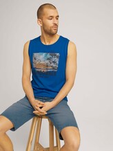 Tanktop mit Print - Männer - victory blue Tanktop mit Print - Männer - victory blue - 5 - TOM TAILOR