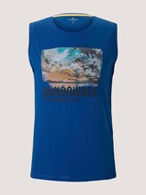 Tanktop mit Print - Männer - victory blue Tanktop mit Print - Männer - victory blue - 7 - TOM TAILOR