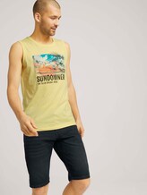 Tanktop mit Print - Männer - pale straw yellow Tanktop mit Print - Männer - pale straw yellow - 5 - TOM TAILOR
