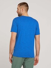 Gestreiftes T-Shirt mit Print - Männer - victory blue printed stripe Gestreiftes T-Shirt mit Print - Männer - victory blue printed stripe - 2 - TOM TAILOR
