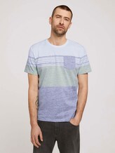 T-Shirt mit Streifenmuster - Männer - Sailor Blue T-Shirt mit Streifenmuster - Männer - Sailor Blue - 1 - TOM TAILOR