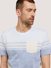 T-Shirt mit Streifenmuster - Männer - pale straw yellow T-Shirt mit Streifenmuster - Männer - pale straw yellow - 9 - TOM TAILOR