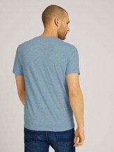 T-shirt in melange look - Mannen - offwhite nep inject melange T-shirt in melange look - Mannen - offwhite nep inject melange - 2 - TOM TAILOR
