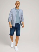 T-shirt in melange look - Mannen - offwhite nep inject melange T-shirt in melange look - Mannen - offwhite nep inject melange - 3 - TOM TAILOR