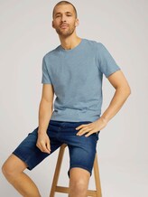 T-shirt in melange look - Mannen - offwhite nep inject melange T-shirt in melange look - Mannen - offwhite nep inject melange - 5 - TOM TAILOR